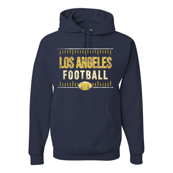 Los Angeles LAC Hometown City Football Fan Pride Sports Unisex Graphic Hoodie Sweatshirt, Navy, 3XL