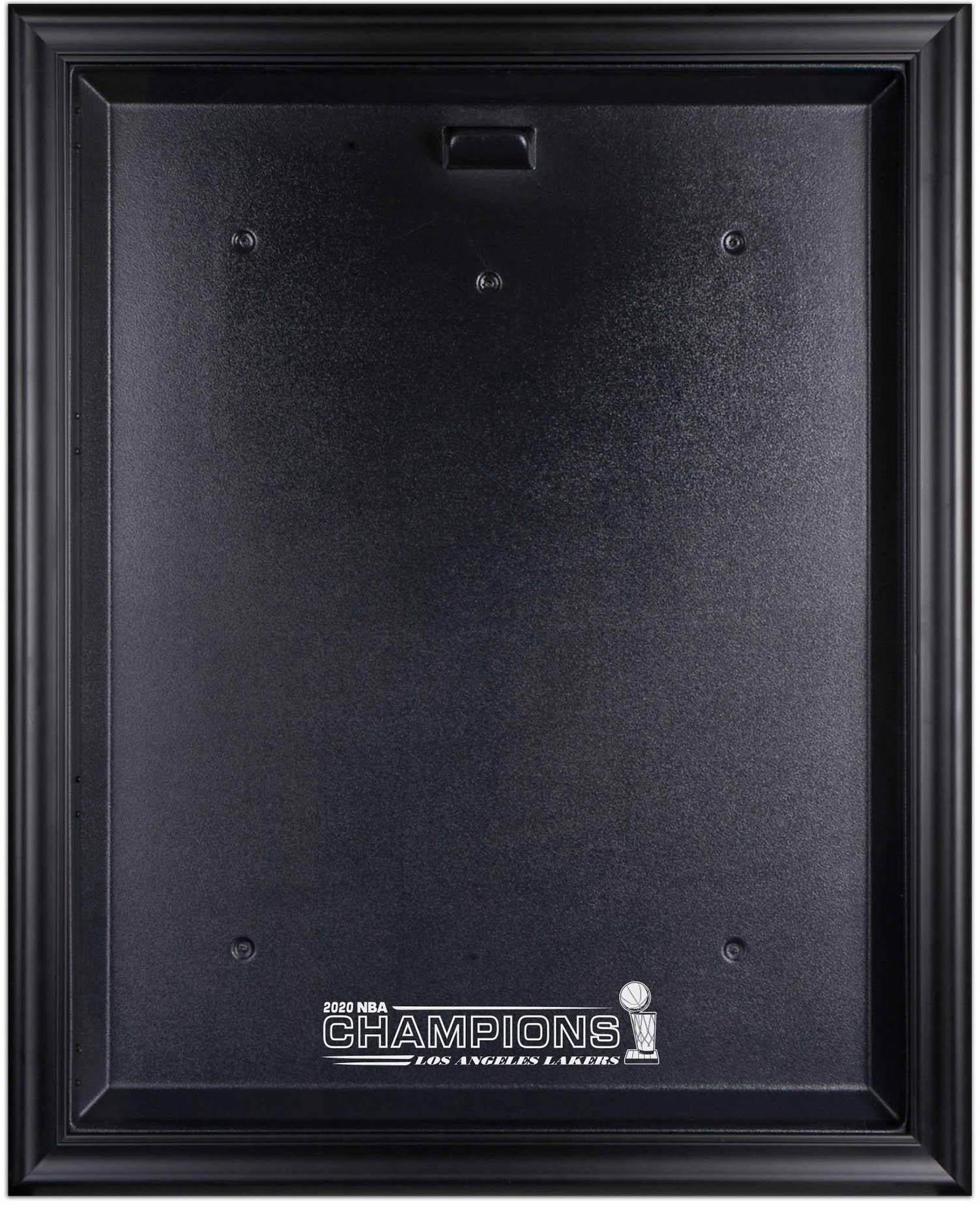 Los Angeles Lakers Black Framed 2020 NBA Finals Champions Logo Jersey Display Case