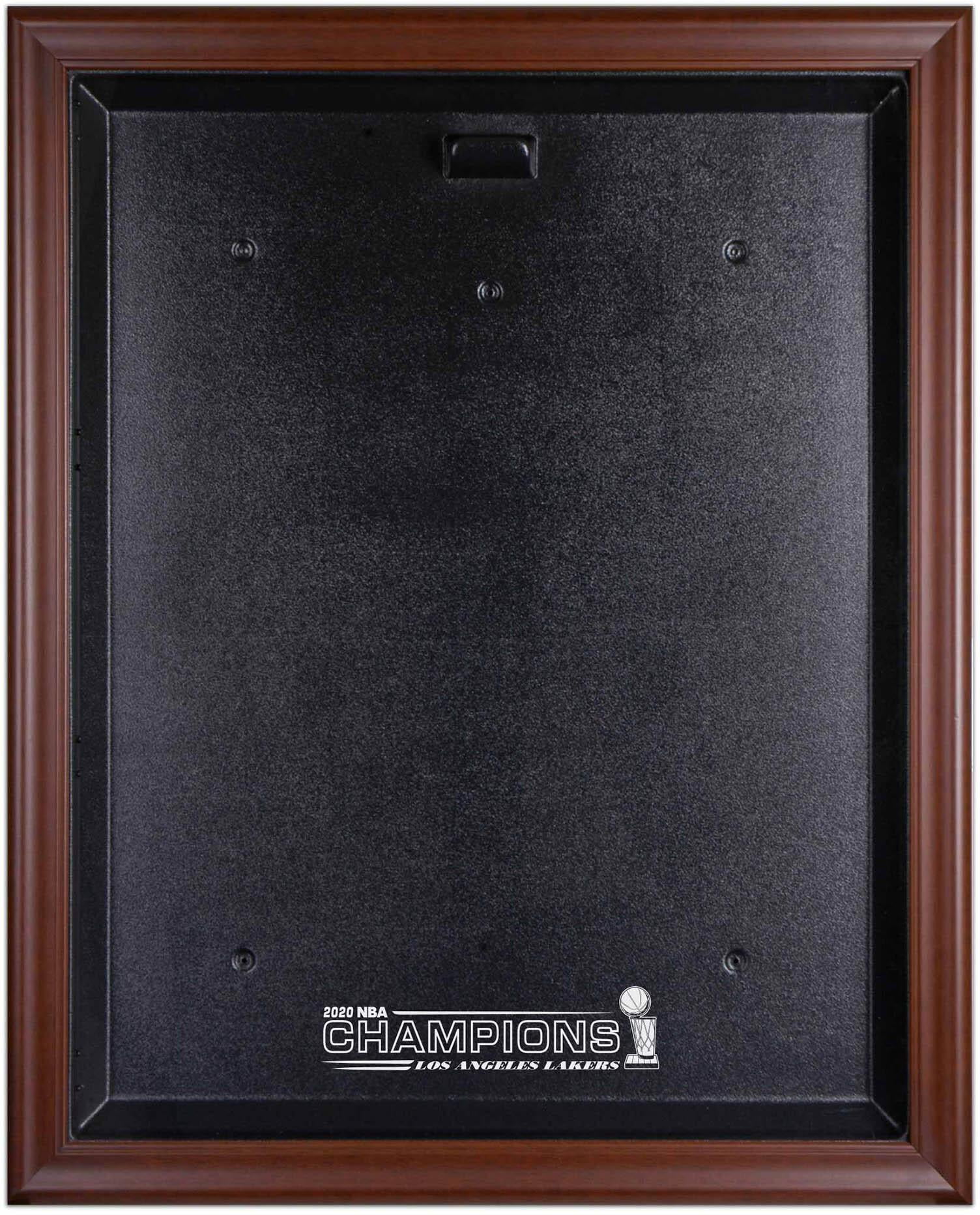 Los Angeles Lakers Brown Framed 2020 NBA Finals Champions Logo Jersey Display Case - Fanatics Authentic Certified