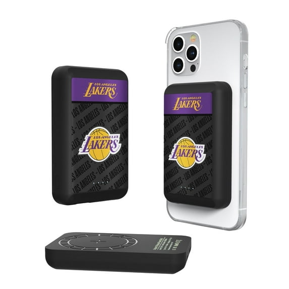 Los Angeles Lakers Endzone Design 5000mAh Wireless Mag Power Bank