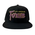 thumbnail image 1 of Los Angeles-Lakers "Forum" Black Snapback Hat - Yellow and Purple Script | Limited Edition Fan Apparel, 1 of 3