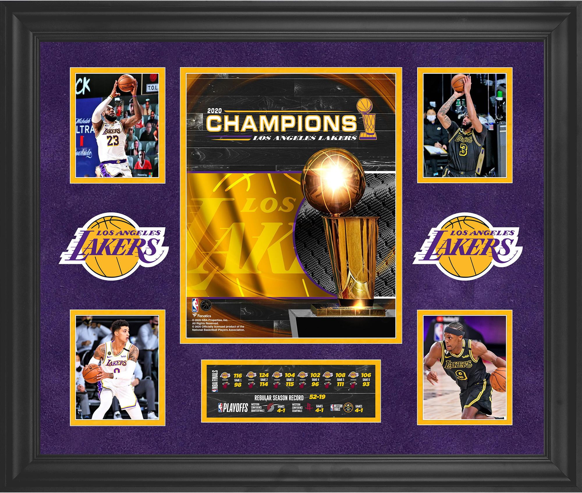 Los Angeles Lakers Framed 2020 NBA Finals Champions 5-Photo Collage - Fanatics Authentic Certified