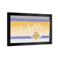 thumbnail image 1 of Los Angeles Lakers Hardwood Classics Ready-To-Hang Black Framed Wall Mirror, 1 of 4