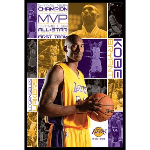Los Angeles Lakers - Kobe Bryant Laminated & Framed Poster Print (22 x 34)