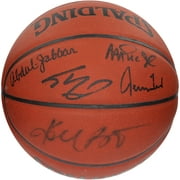 Los Angeles Lakers Legends Autographed Indoor/Outdoor Basketball - 5 Signatures - Fanatics Authentic Certified