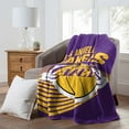thumbnail image 1 of Los Angeles Lakers Northwest NBA Officially Licensed Raschel Throw Blanket - 60" x 80", 1 of 5