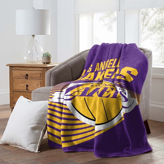 Los Angeles Lakers Northwest NBA Officially Licensed Raschel Throw Blanket - 60" x 80"