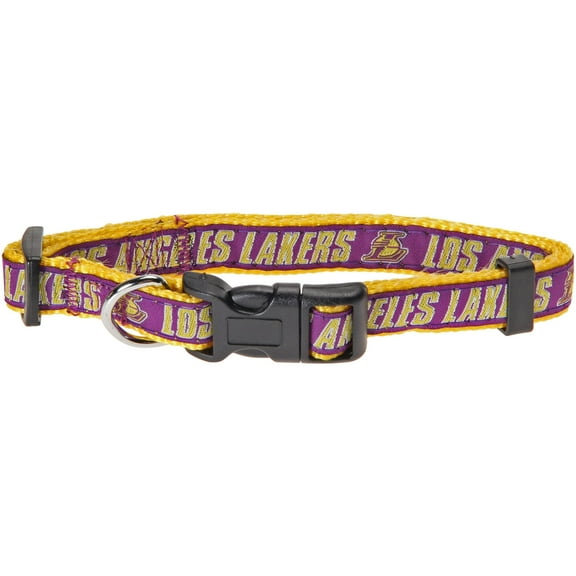 Los Angeles Lakers Pet Collar by Pets First - Small