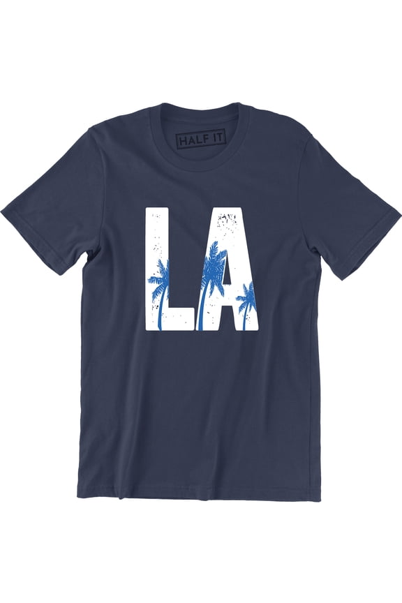 Los Angeles Logo LA Palm Tree Boulevard Men's T-Shirt