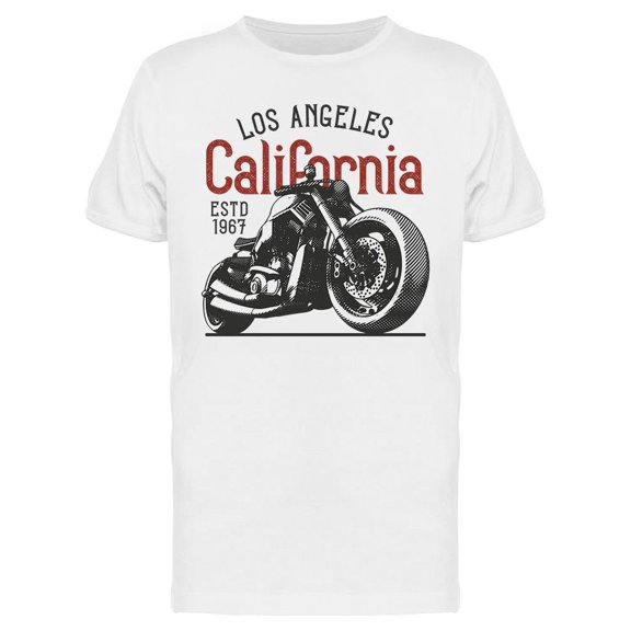 Los Angeles Motorcycles T-Shirt Men -Image by Shutterstock, Male 3X-Large
