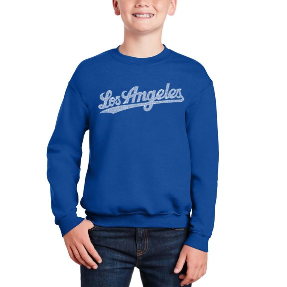 Los Angeles Neighborhoods - Boy's Word Art Crewneck Sweatshirt