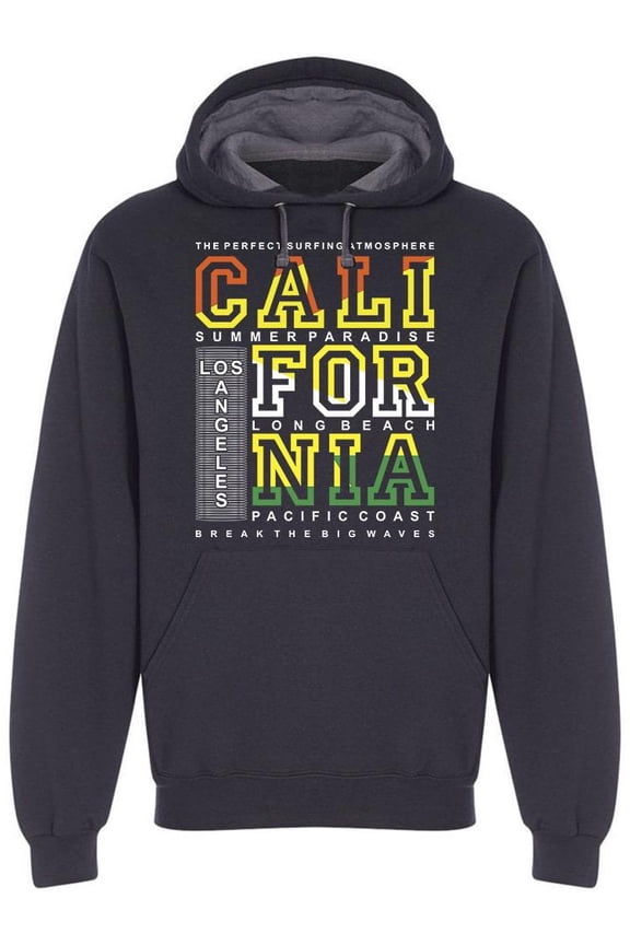 Los Angeles Pacific Coast Hoodie Men -Image by Shutterstock, Male Small