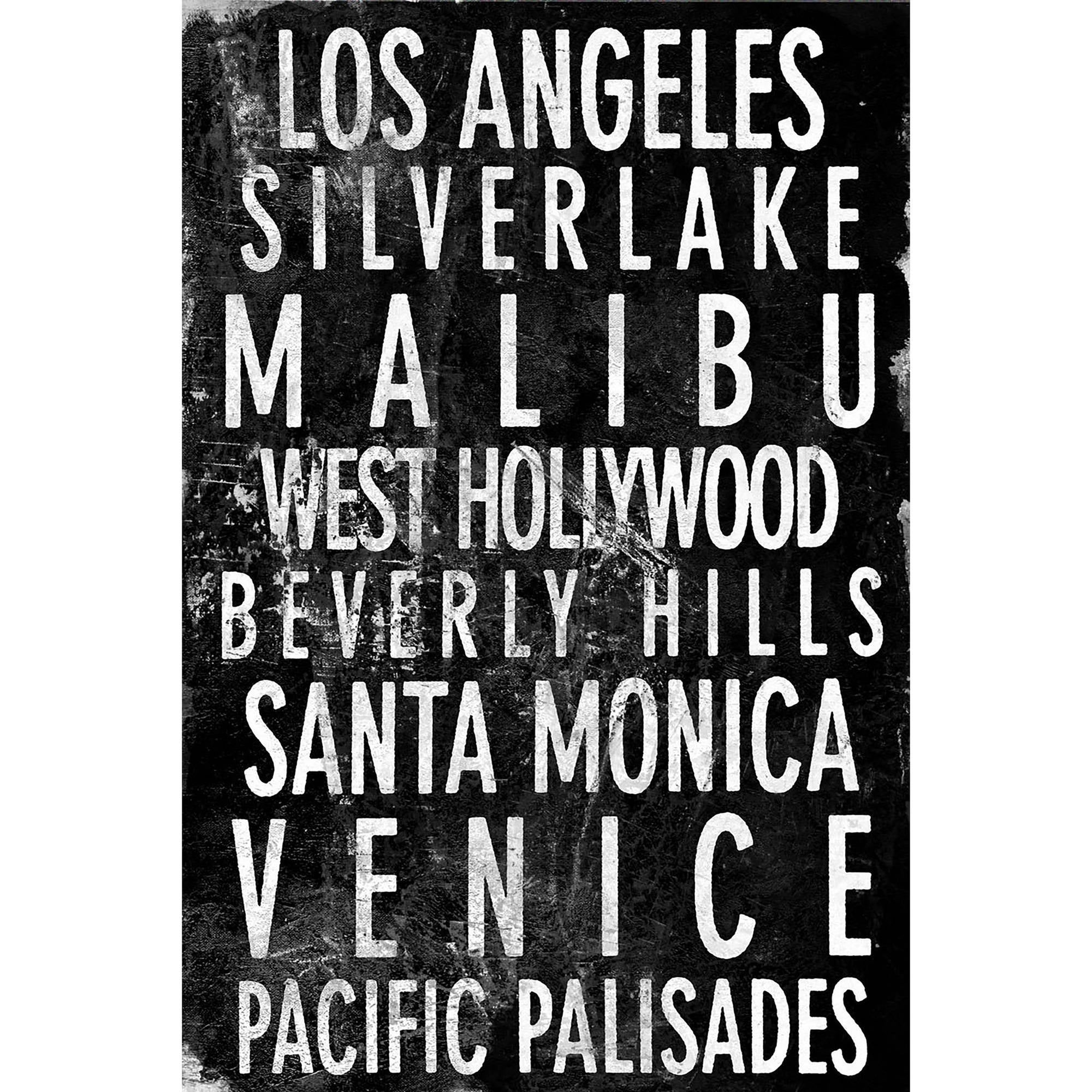 Los Angeles Painting Print on Wrapped Canvas