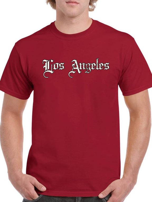 Los Angeles Quote T-Shirt Men -Image by Shutterstock, Male Medium