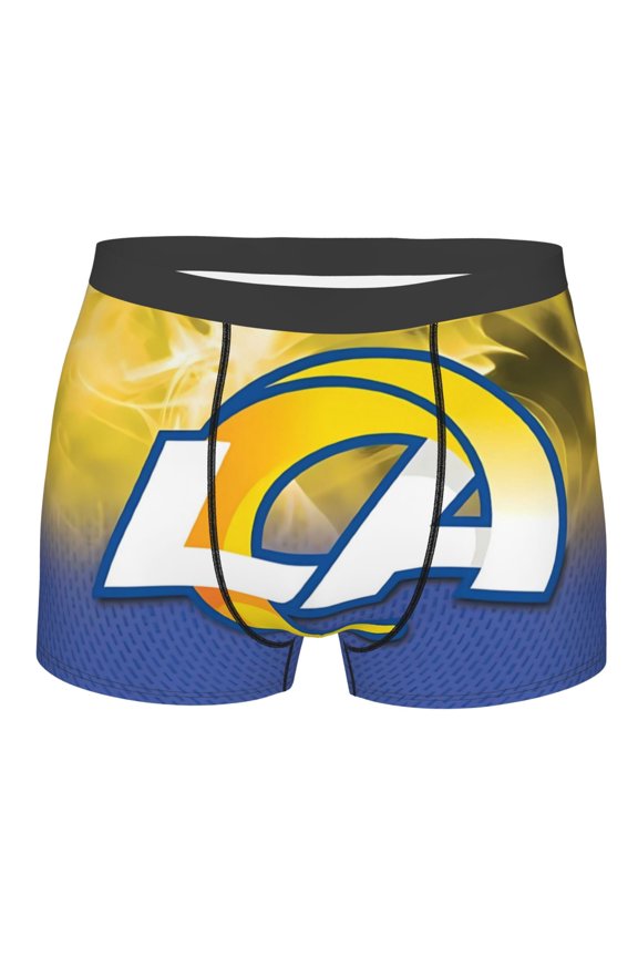 Los_Angeles_R Men's Boxer Briefs American Football Customized Briefs Adult Boxer Briefs Stretch Fabric and Elastic Waistband Fan Gifts