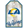 thumbnail image 1 of Los Angeles Rams 11'' x 19'' Welcome Team Tag Sign, 1 of 1