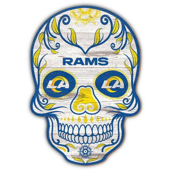 Los Angeles Rams 12'' Sugar Skull Sign