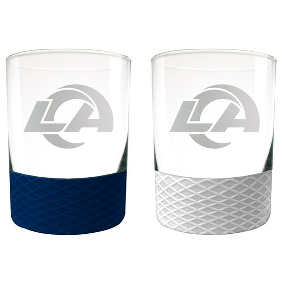 Los Angeles Rams 14oz. Commissioner Rocks Glass Two-Piece Set