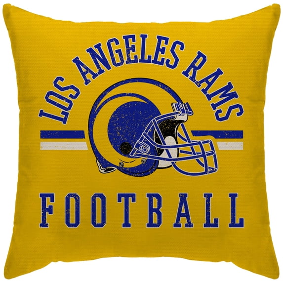 Los Angeles Rams 18'' x 18'' Helmet Logo Duck Cloth D-cor Pillow Cover