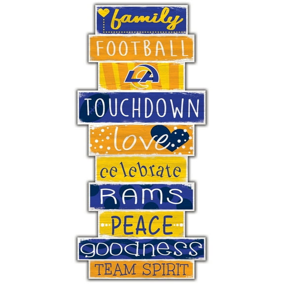 Los Angeles Rams 5'' x 24'' Celebrations Stack Sign