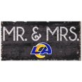 thumbnail image 1 of Los Angeles Rams 6'' x 12'' Mr. & Mrs. Sign, 1 of 2