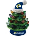 thumbnail image 1 of Los Angeles Rams 8" Light Up Ceramic LED Christmas Tree, 1 of 1