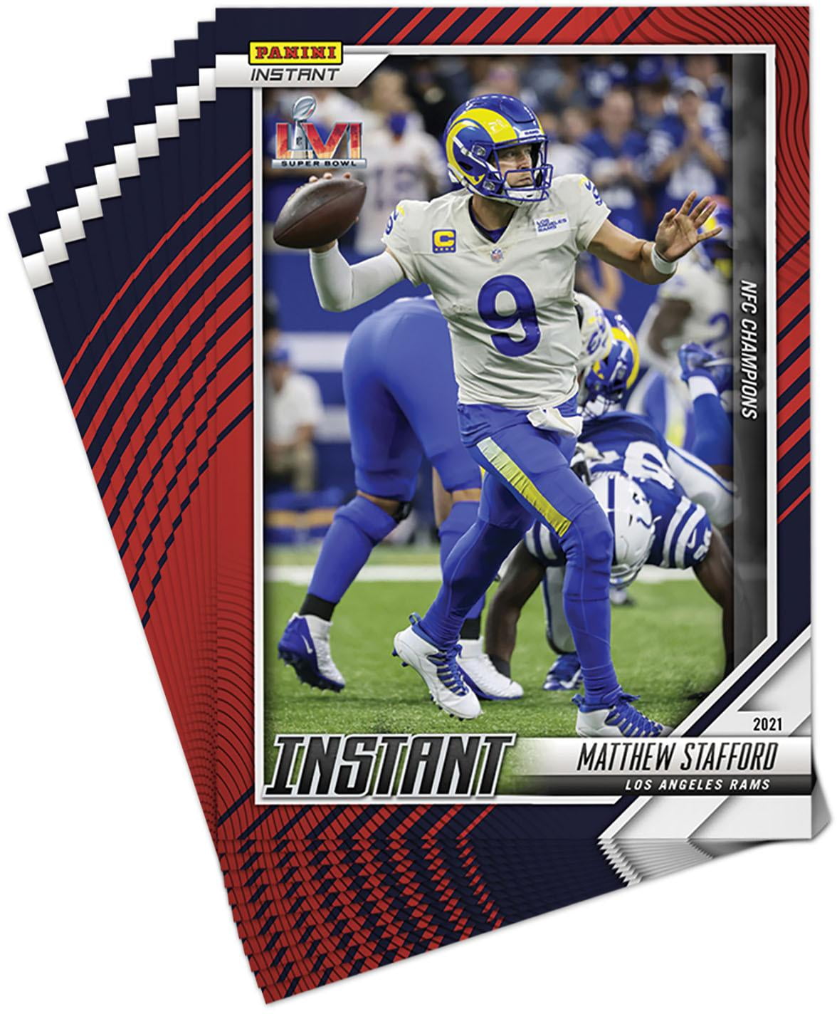 Los Angeles Rams Fanatics Exclusive Parallel Panini Instant 2021 NFC