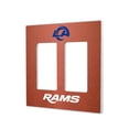 thumbnail image 1 of Los Angeles Rams Football Design Double Rocker Light Switch Plate, 1 of 4