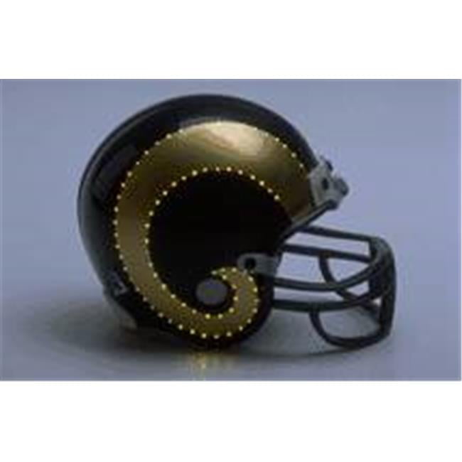 Los Angeles Rams Helmet Riddell Replica Mini VSR4 Style Fiber Optic ...