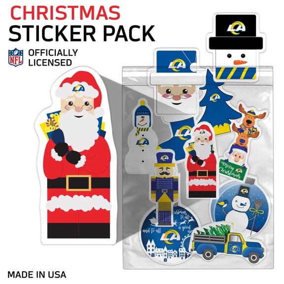 Los Angeles Rams Holiday Sticker Set
