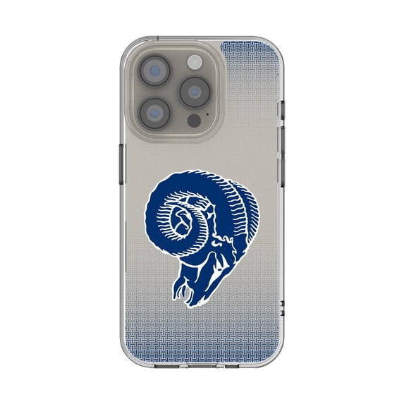 Los Angeles Rams Linen Logo iPhone Clear Case