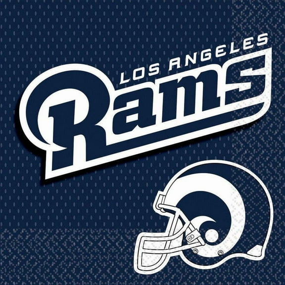 Los Angeles Rams Nfl Pro Football Sports Theme Party Paper Luncheon Napkins