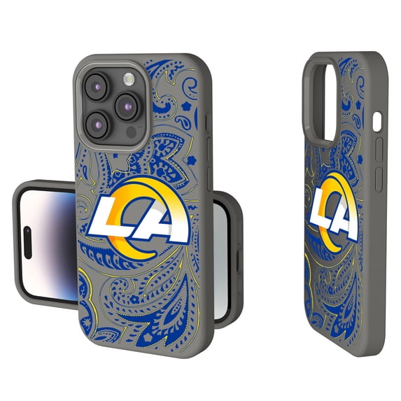Los Angeles Rams Paisley iPhone Soft Touch Case