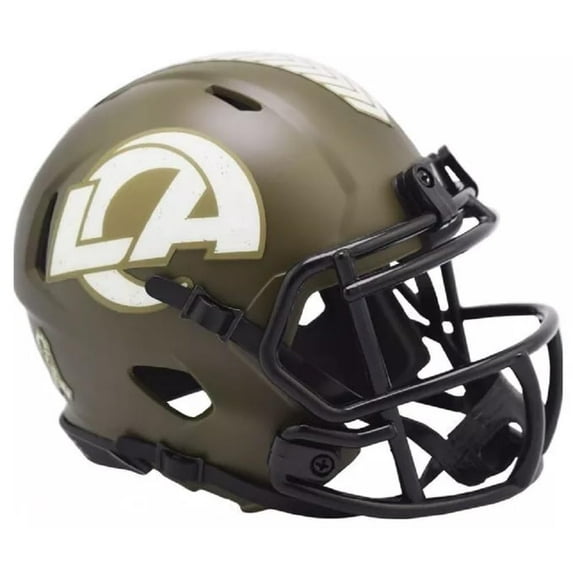 Riddell 9585500575 Los Angeles Rams Helmet - Riddell Authentic Full Size Speed Flex Style Rave Alternate