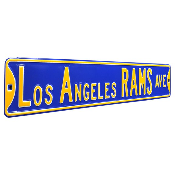Los Angeles Rams 6'' x 36'' Steel Street Sign
