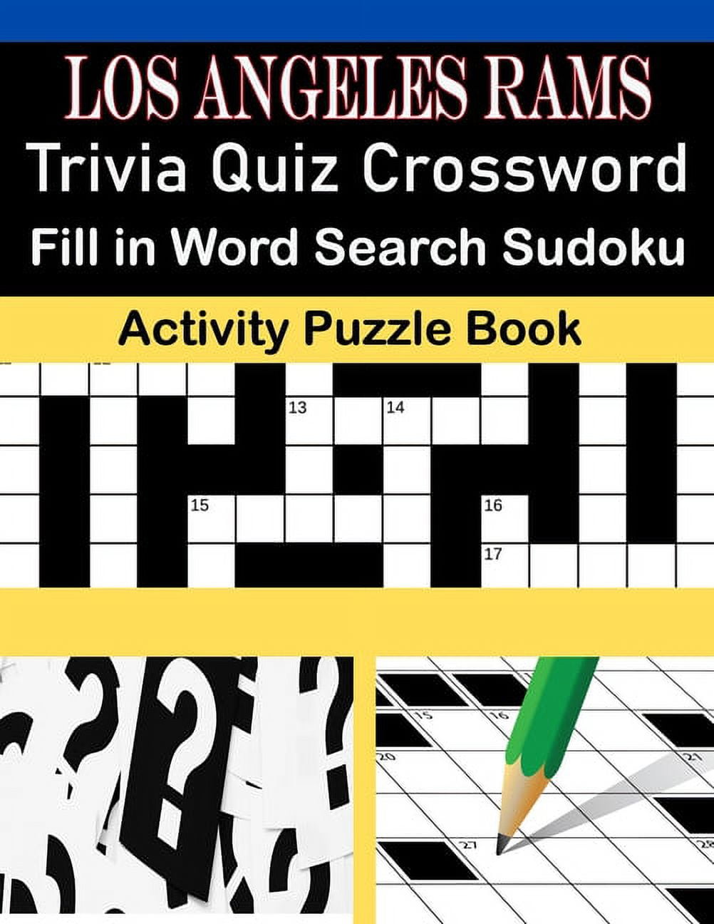 Los Angeles Rams Trivia Quiz Crossword Fill in Word Search Sudoku
