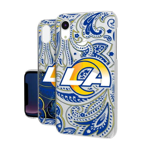 Los Angeles Rams iPhone Clear Paisley Design Case