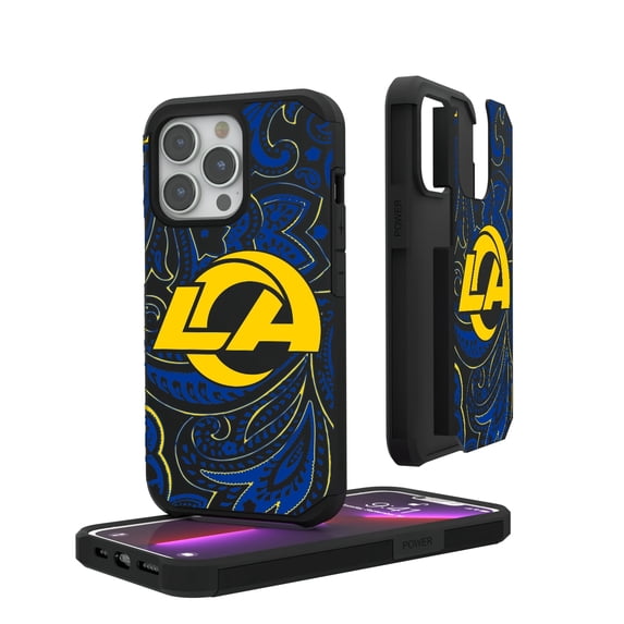 Los Angeles Rams iPhone Rugged Paisley Design Case