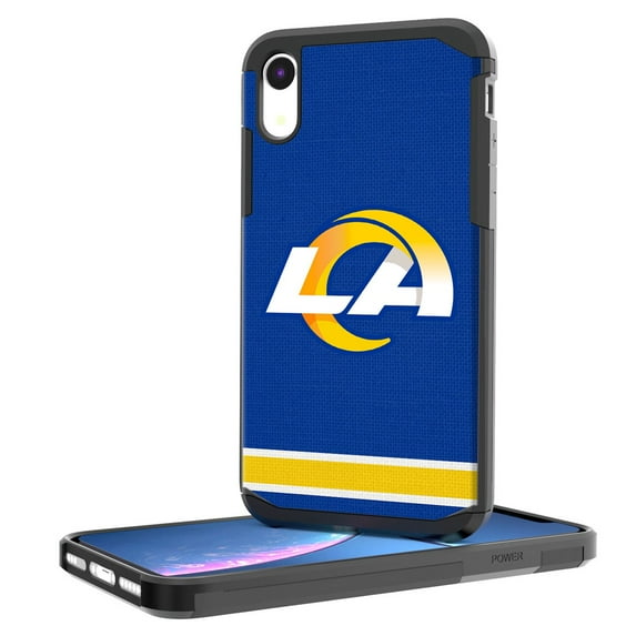 Los Angeles Rams iPhone Rugged Stripe Design Case