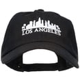 thumbnail image 1 of Los Angeles Skyline Embroidered Washed Cap - Black OSFM, 1 of 5