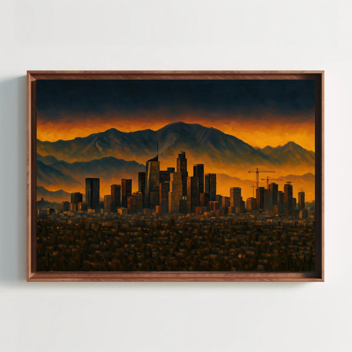 Stunning Urban Skyline Wall Art image