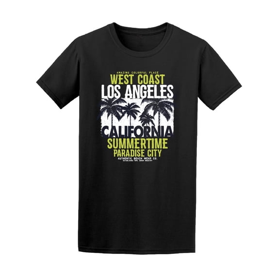 Los Angeles Summertime Paradise T-Shirt Men -Image by Shutterstock, Male 3X-Large