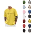 thumbnail image 1 of Los Angeles T Shirt for Men Summer Short Sleeve Crewneck Loose Casual T-Shirts, 1 of 5