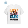 thumbnail image 1 of Los Angeles Tee mens city 180G 100% Cotton white short new york Casual Unisex Shirt Graphic Tee tshirts Fashion Unisex Shirt Short Sleeve tshirts Basic Unisex Shirt Graphic tshirts, 1 of 7
