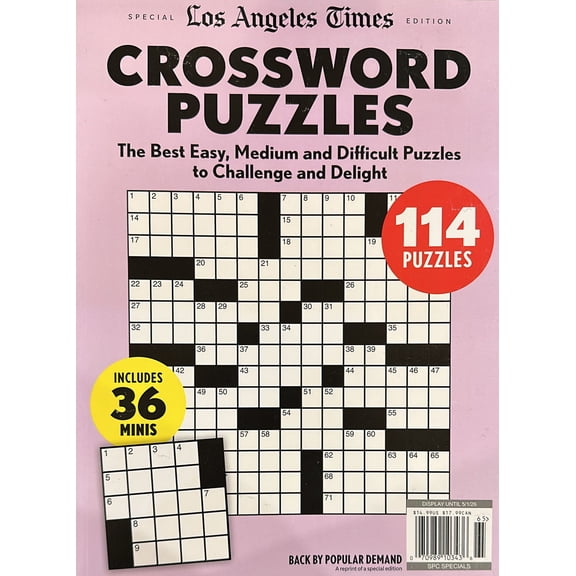 Los Angeles Times, Crossword Puzzles Magazine Issue 65