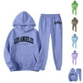 thumbnail image 1 of Los Angeles Track Suits for Men Fall Winter Hoodie and Jogger Sweatpants 2 Piece Matching Sweatsuit Lounge Set, 1 of 1
