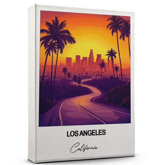 Los Angeles Travel Wall Art  California Canvas  Travel Wall Decor with Timeless Appeal  A Special Gift for Loved Ones