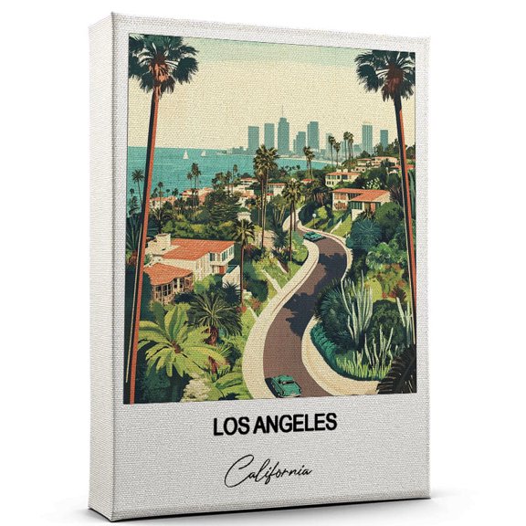 Los Angeles Travel Wall Art  California Canvas  Travel Wall Decor with Timeless Appeal  A Special Gift for Loved Ones