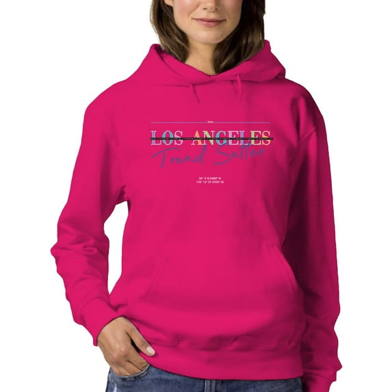 Los Angeles Trend Setter Hoodie Women -Image by Shutterstock, Female x-Large