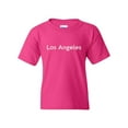 thumbnail image 1 of Los Angeles Unisex Youth Kids T-Shirt Tee Clothing Youth X-Small Heliconia Pink, 1 of 5